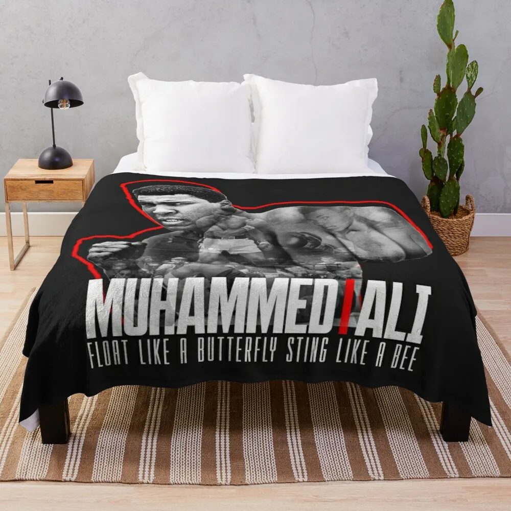 Muhammed Ali Throw Blanket Sofa Quilt heavy to sleep Sofa Camping Blankets