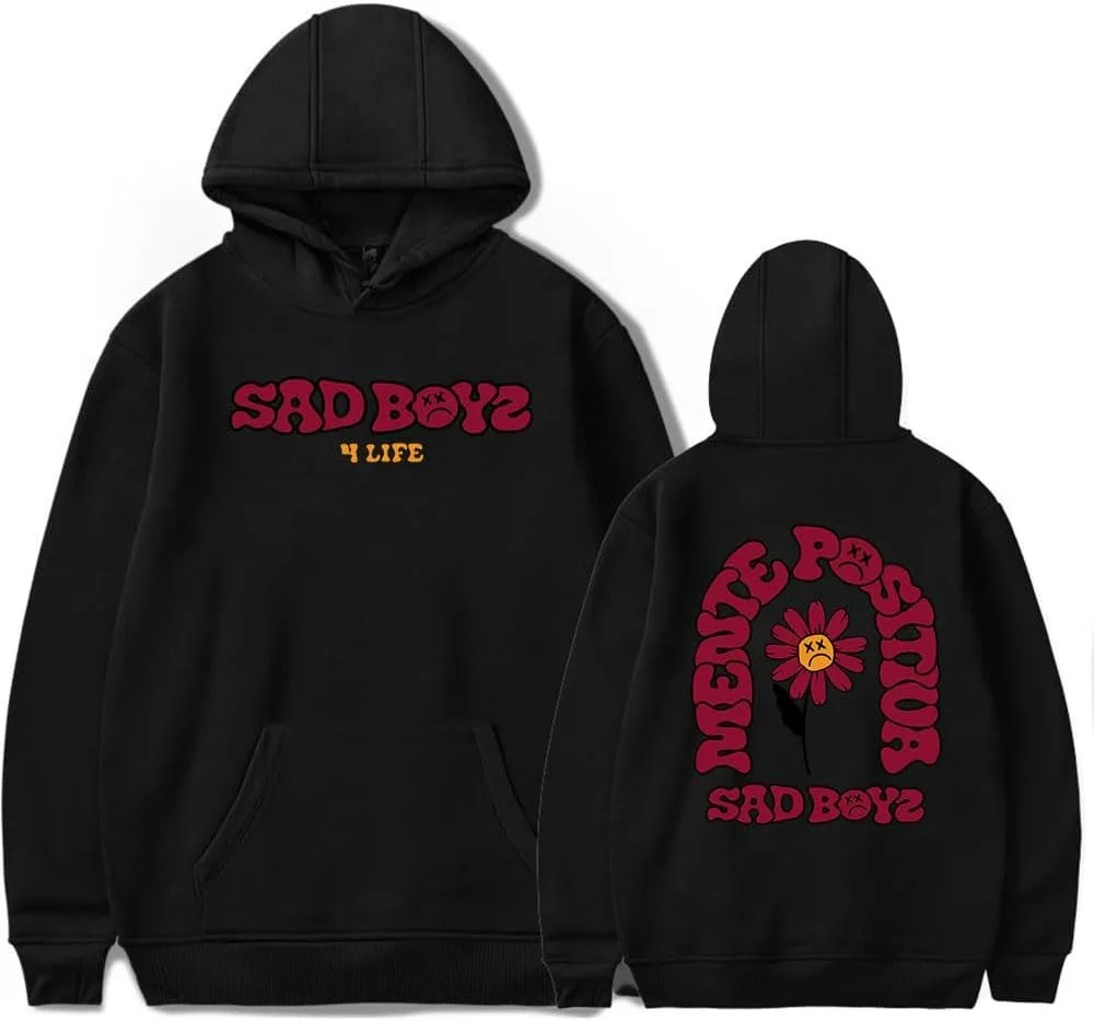 Junior H Merch $AD Boyz Flower Hoodie Sad Boyz Man/Woman Sweatshirts Printed Casual Clothes