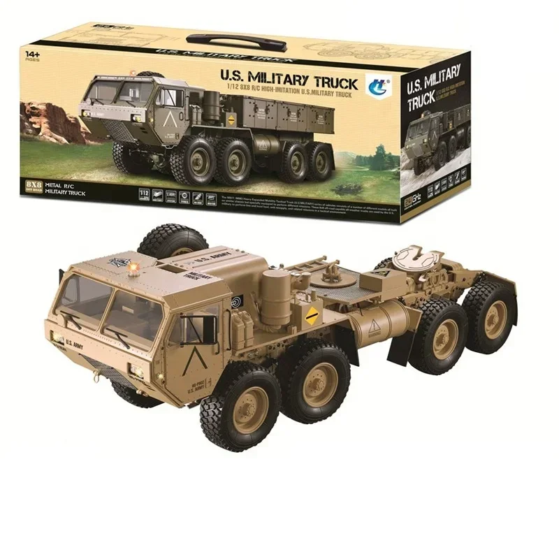 

Khaki HG P802 Without Battery & Charger HG 1/12 2.4G M983 739mm Rc Car US Army Toys Military Truck 8X8