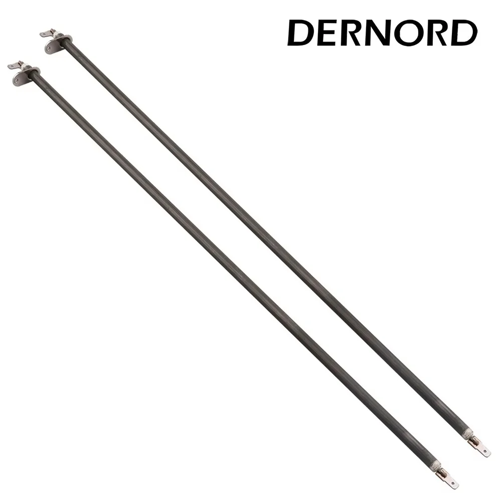 DERNORD 2 Pieces of 110V-115V 300-500W Heating Element Electric Oven Straight Pipe With Metal Sheet by Annealing SUS304