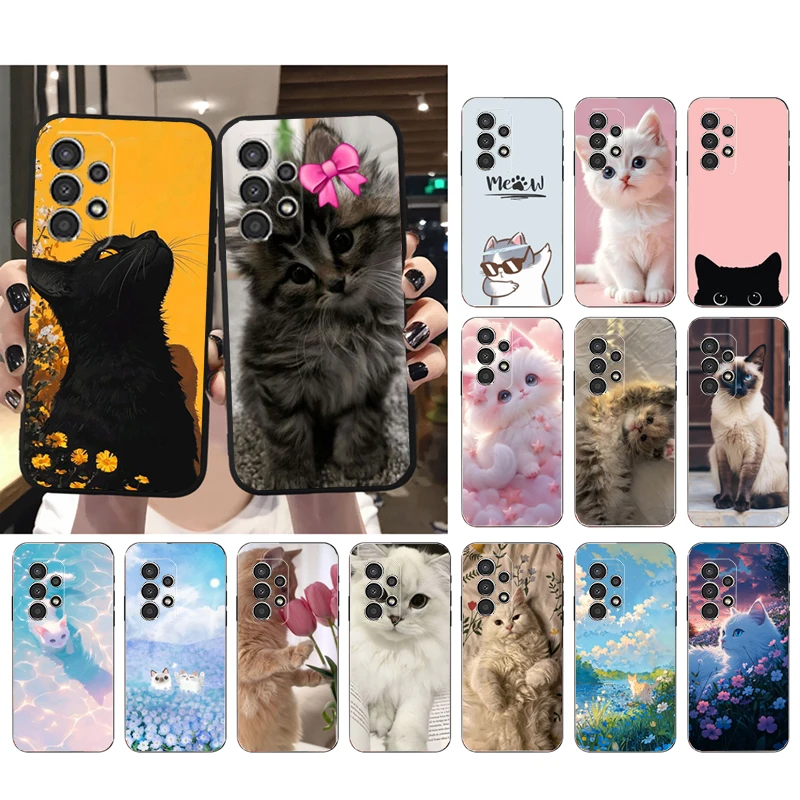 

Phone Case For Samsung A55 A16 A56 A36 A35 A15 A53 A54 A33 A34 A25 A05S A52 A52S A14 A26 A71 Cat