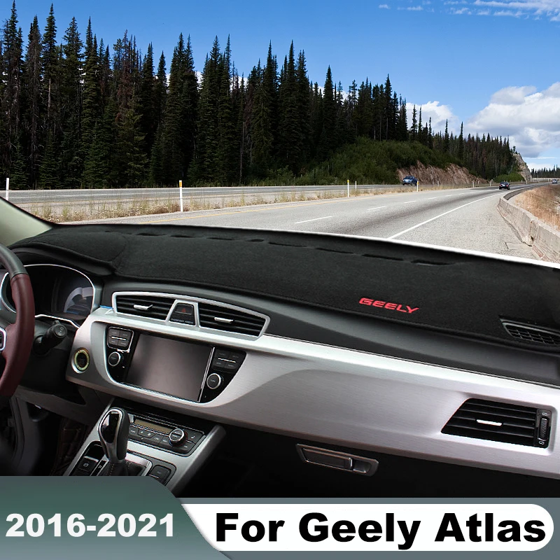 

Чехол на приборную панель автомобиля для Geely Atlas Boyue Sport Proton X70 2016-2018 2019 2020 2021, аксессуары для настольного коврика на платформе для инструментов
