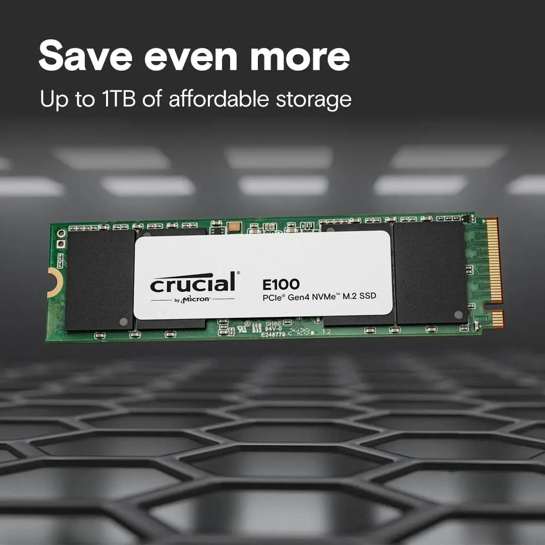Crucial SSD E100 480GB 1TB PCIe 4.0 Gen4 2280 NVMe M.2 محرك الحالة الصلبة لأجهزة الكمبيوتر المكتبية OEM التعبئة والتغليف SSD #3