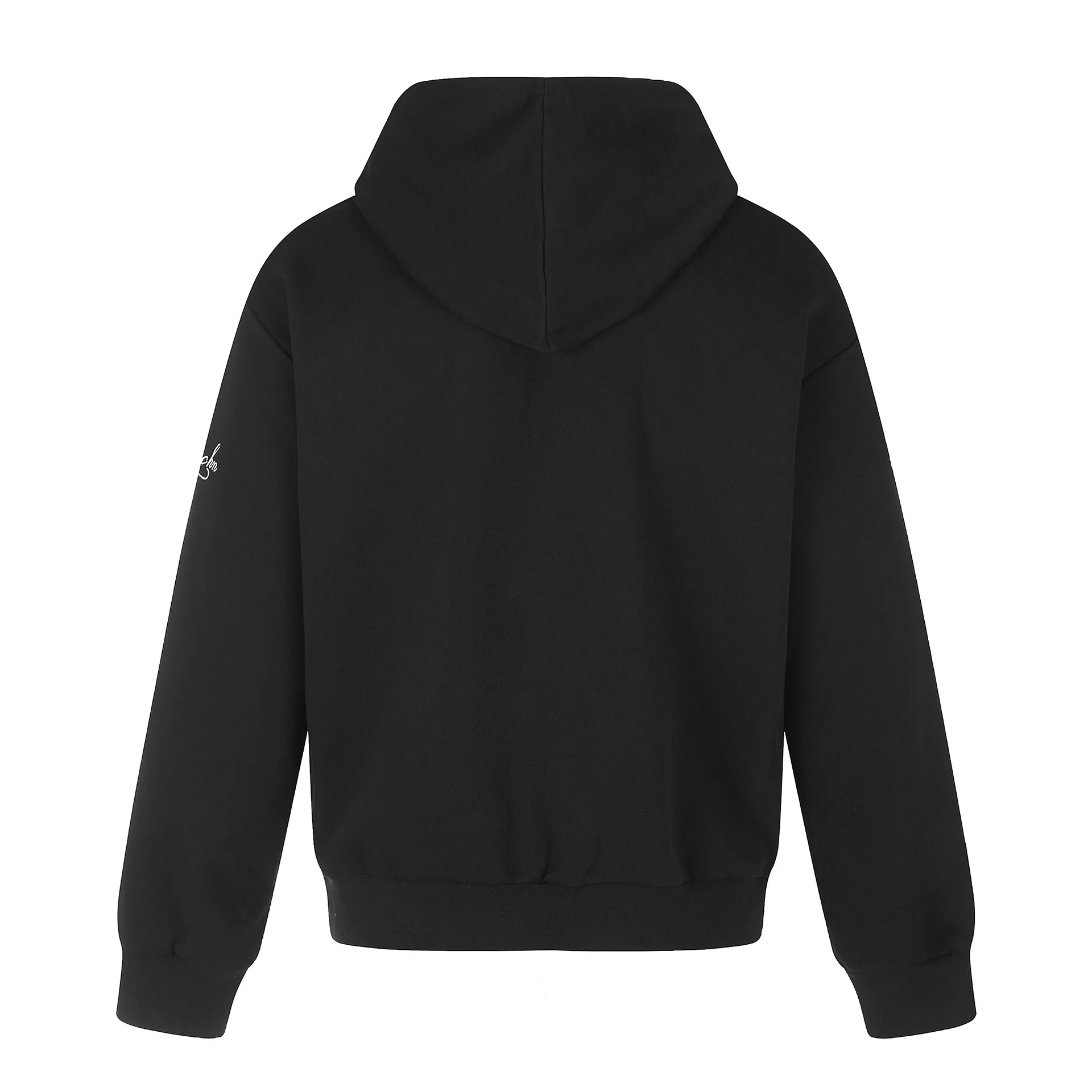 MWJLPWQ Full Zip Hoodie Jacket Braided Embroidery Metal Zipper Pull Side Pocket Printed Sleeve Men Gothic Street Fit Top 17017