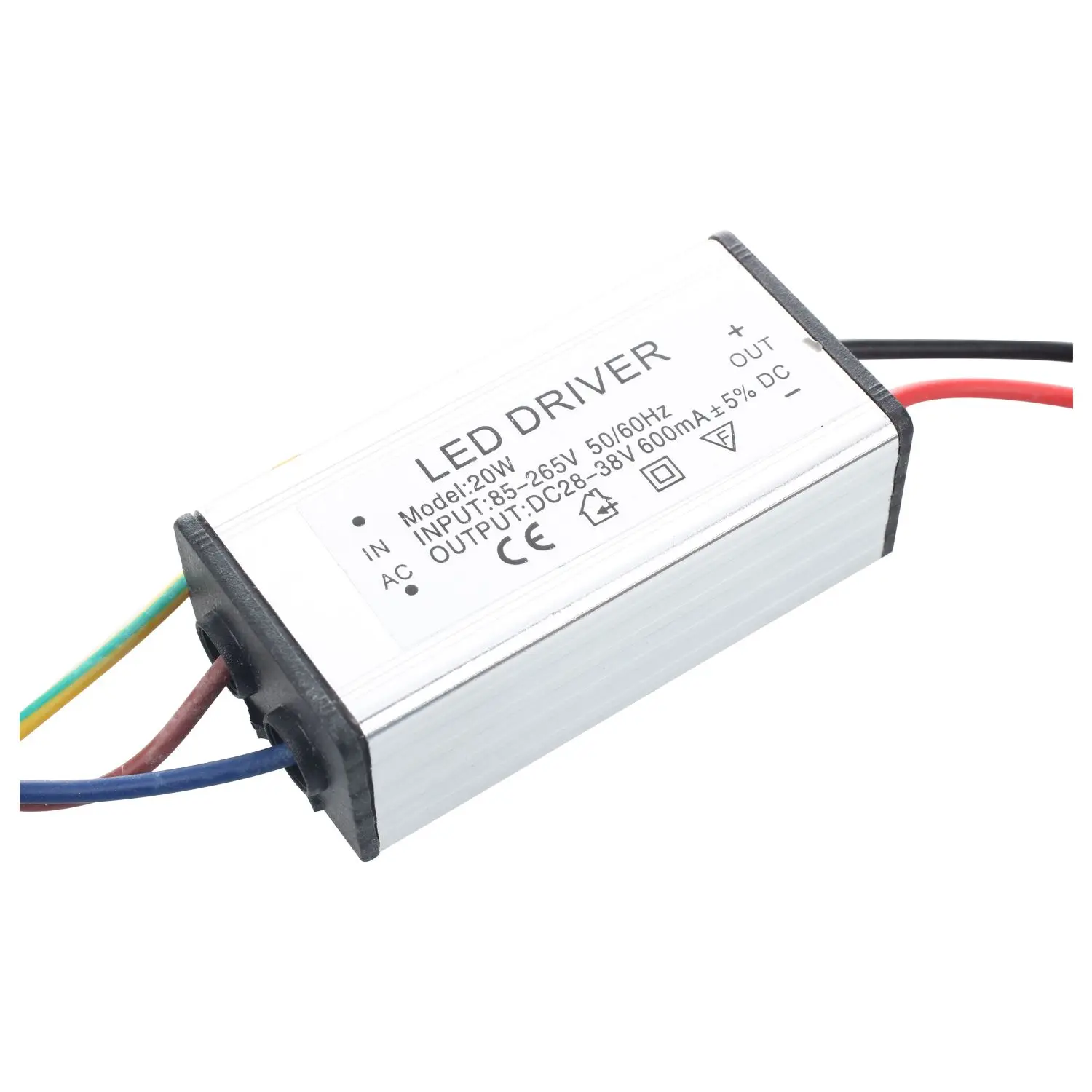 Alimentation pour pilote de lampe LED étanche, DC 36V, 20W