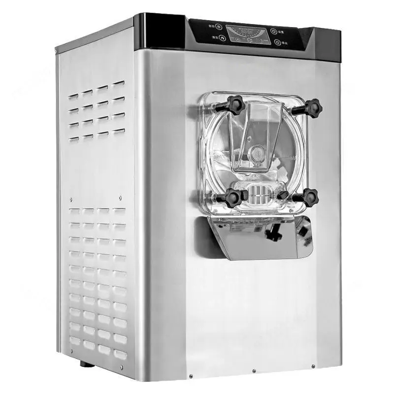 Commercial Automatic Hard Ice Cream Machine Countertop Scoop Ice Cream Maker, 20L Output for Ice Cream Ball Red Bean Milk Pops