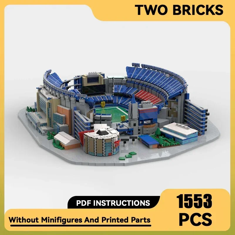 Bloques de construcción Moc de equipos famosos UCS, modelo de Estadio de fútbol de Nueva Inglaterra, tecnología de ladrillos, montaje DIY, juguetes con vista a la calle de ciudad