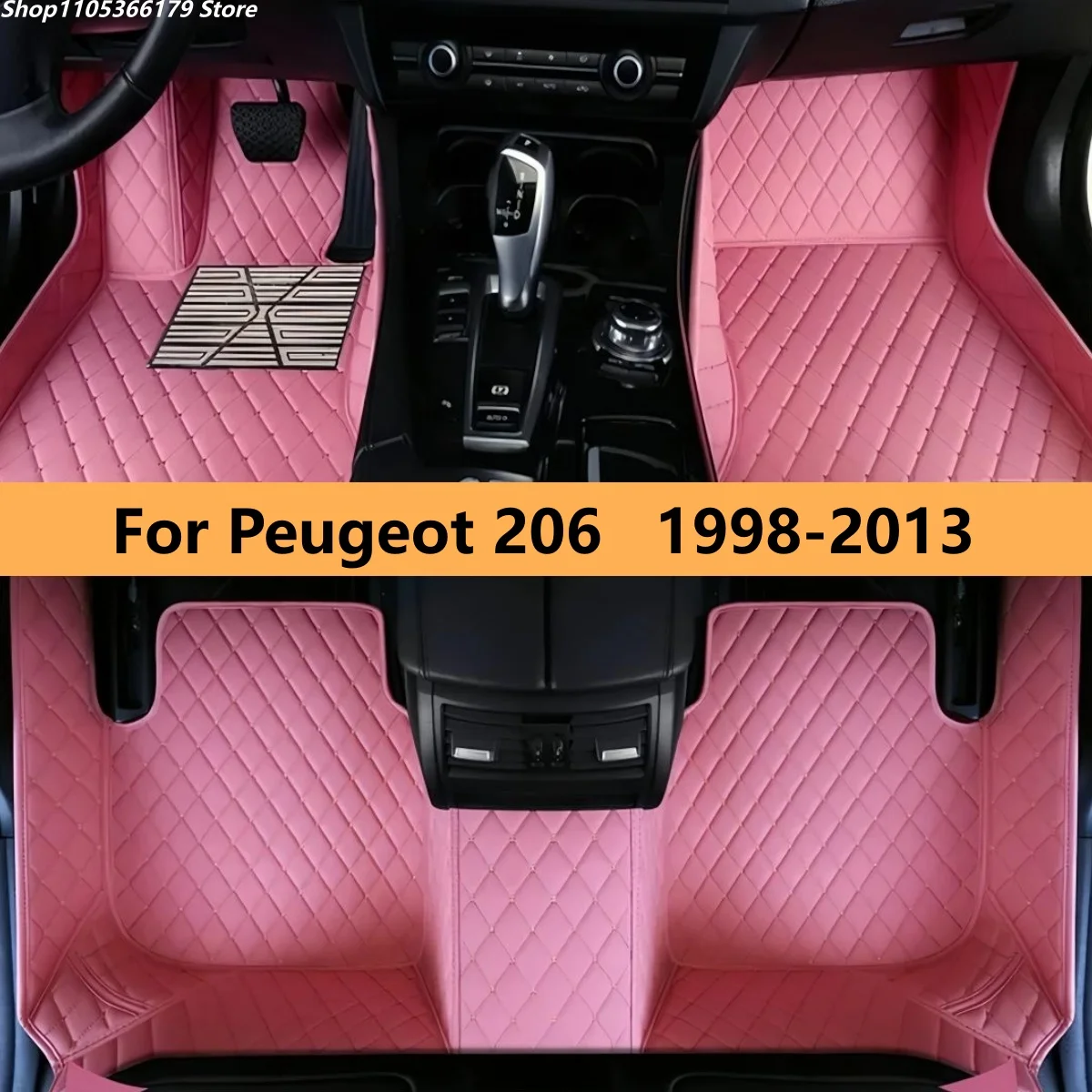 

Автомобильные коврики для Peugeot 206 206+ 1998~2013, полный комплект, аксессуары для интерьера автомобиля