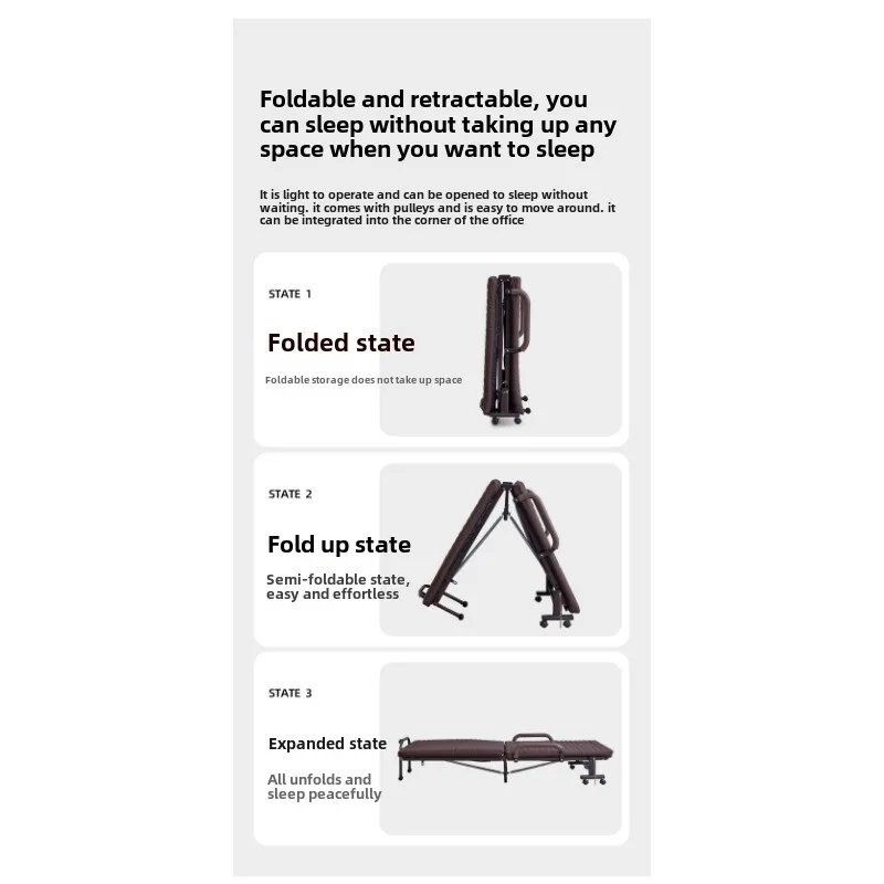 Lit pliant lit d'escorte simple bureau à domicile pause déjeuner simple pliant lit pliant moderne