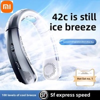 Xiaomi 8000mah Hanging Neck Fan Mini Ice Porcelain Leafless Rechargeable Cooling New 2025 Small Portable Electric for Sport