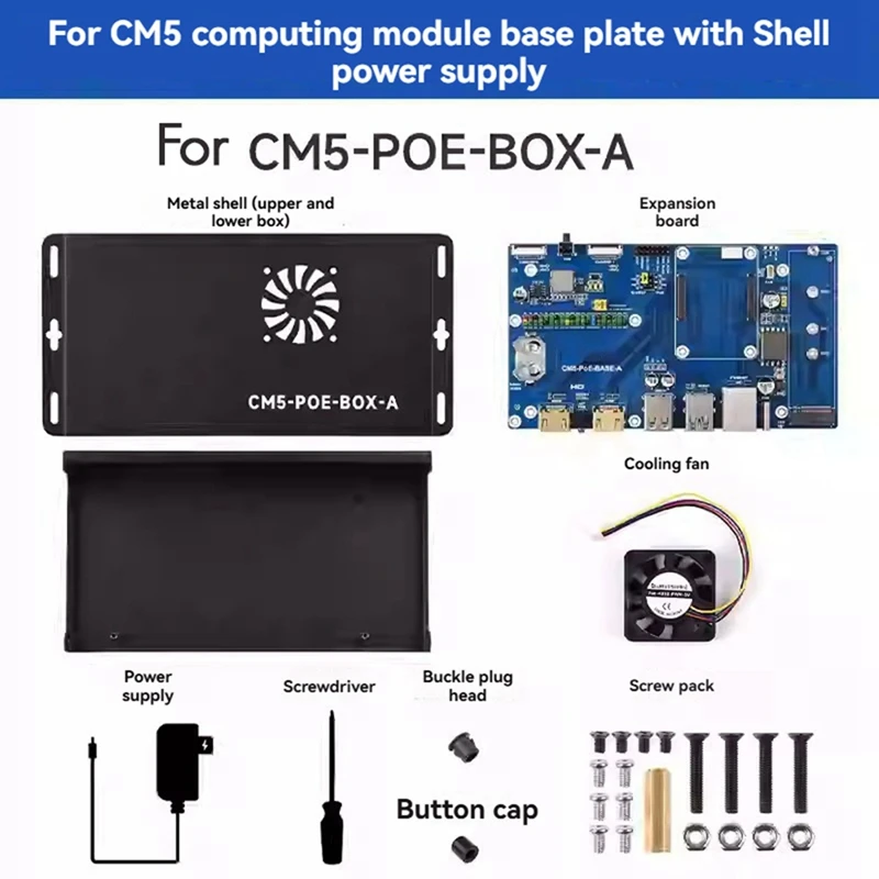

For Raspberry Pi Compute Module 5 IO Board Kit US PLUGJAS