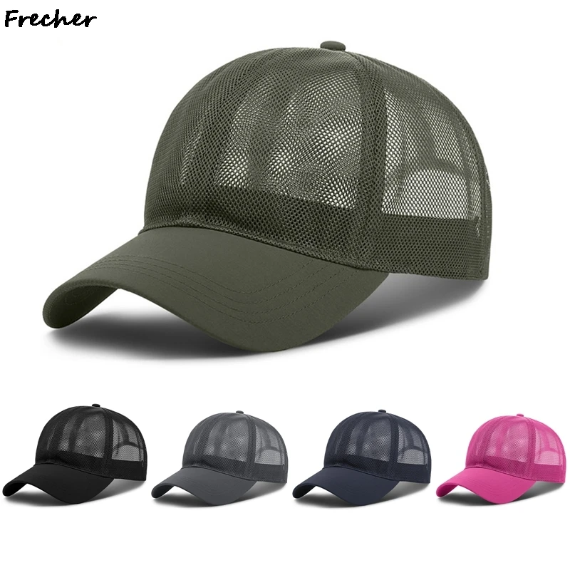 Men Women Cycling Casquette Hat Running Fitness Visors Cap Summer Outdoor Sports Snapback Hats Full Mesh Caps Breathable Net