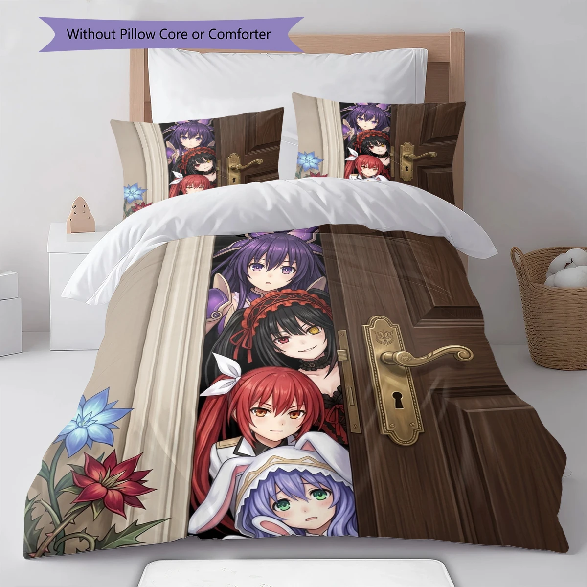 Date A Live Comfortable Duvet Cover - Soft, Kids Bedding Gift, Multiple Sizes -HE81