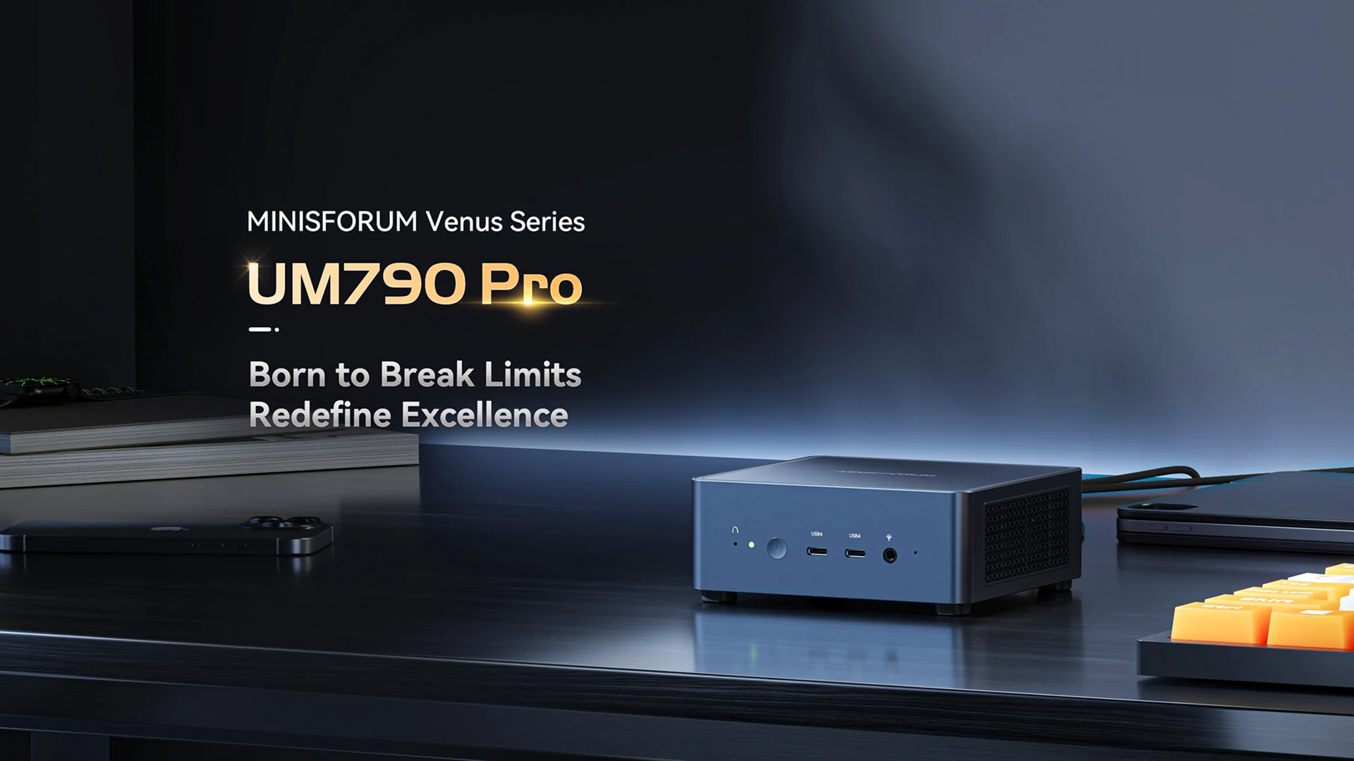 New MINISFORUM UM790 Pro Mini PC AMD Ryzen 9 7940HS Gaming Mini PC Window 11 DDR5 5600MHz USB4 WiFi 6E Desktop Mini Computer