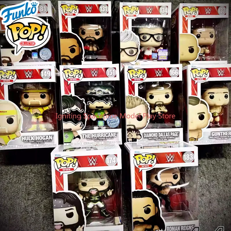 

Оригинальная фигурка Funko Pop WWE Роман Рейнс # 131 Шон Уолтман Роман Рейнс # 183 коллекционных фигурок-игрушек для мальчиков и девочек, подарок, модель для коллекционирования