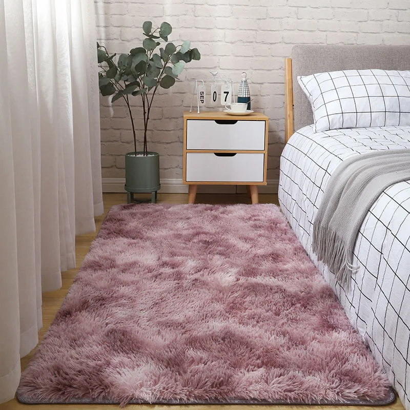 Modern Wind Silk Wool Rugs Bedroom Living Room Bedside Rugs Fluffy and Comfortable Not Easy to Lose Hair Rugs 2024 New