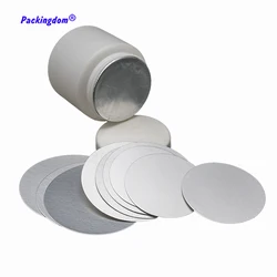 600 sztuk indukcja Sealer Pad niestandardowy rozmiar aluminium laminowane pokrywa z folii wkładki indukcyjne do plastikowych butelek szklanych pojemnik