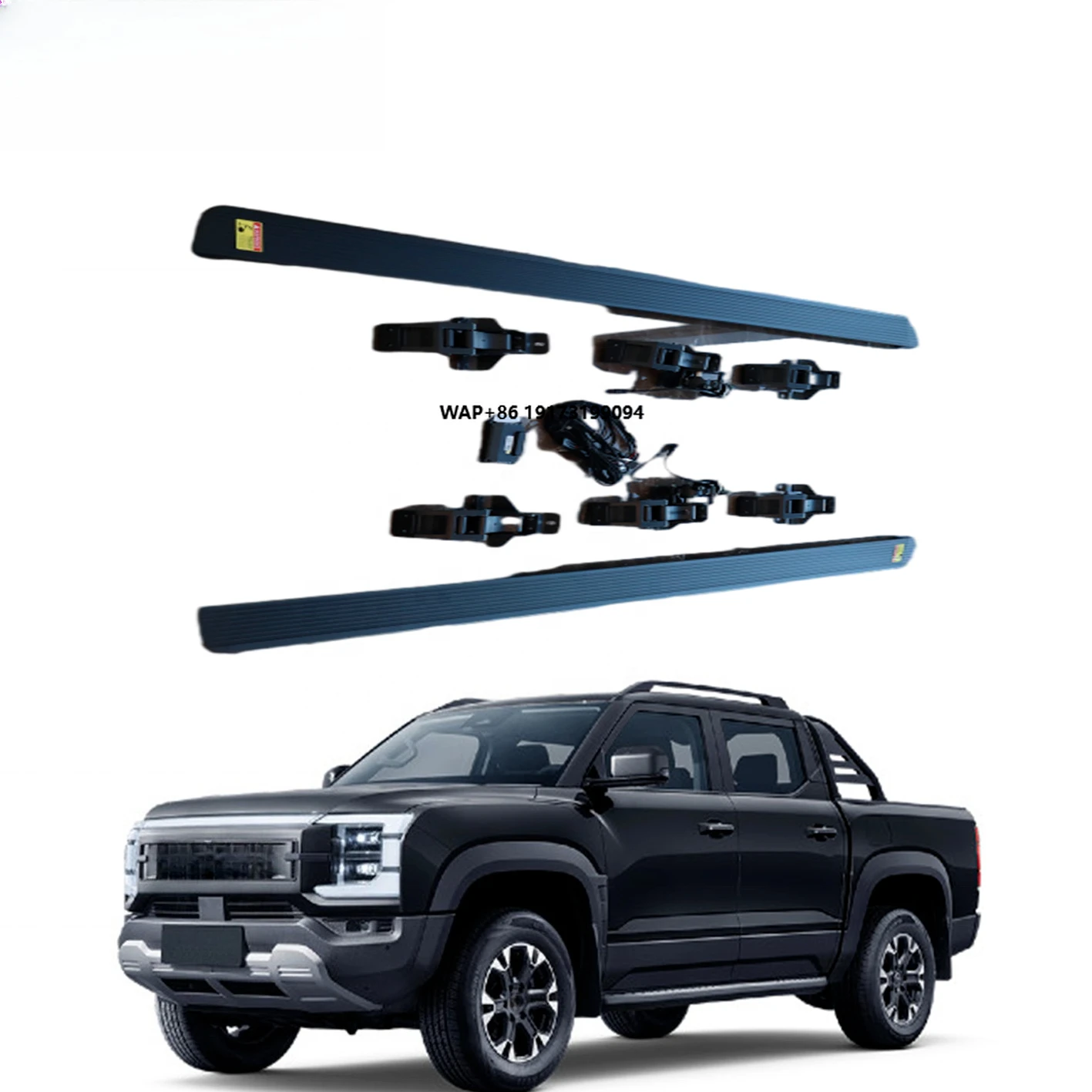 

Power Electric Side Pedal upgraded kit Black Automatic Retractable Running Board electric side step for Shark 6 Pickup Truck