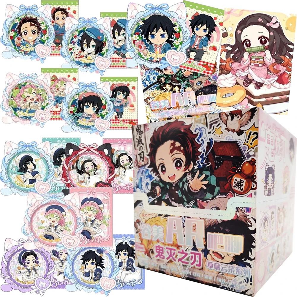 

Demon Slayer Kamado Tanjiro Tomioka Giyuu Strawberry Cloud Series Characters Cards AR Badges Anime Goods Surprise Collection