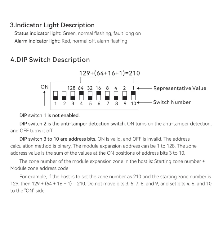 Focus FC-7601B Dual Wired Zone Expansion Module For Bus Zone Compatible with FC-7668pro Wired Alarm System - Image 4