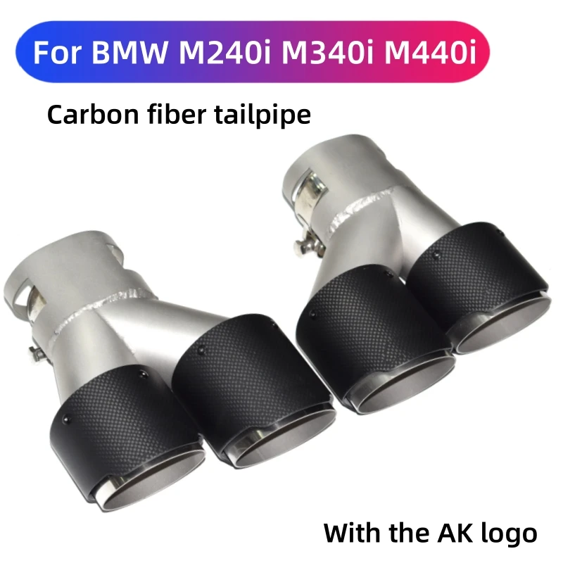 For BMW G20 G21 G23 G42 Carbon Fiber Tailpipe M240i M340i M440i High Performance Muffler Tip Nozzle Exhaust Head