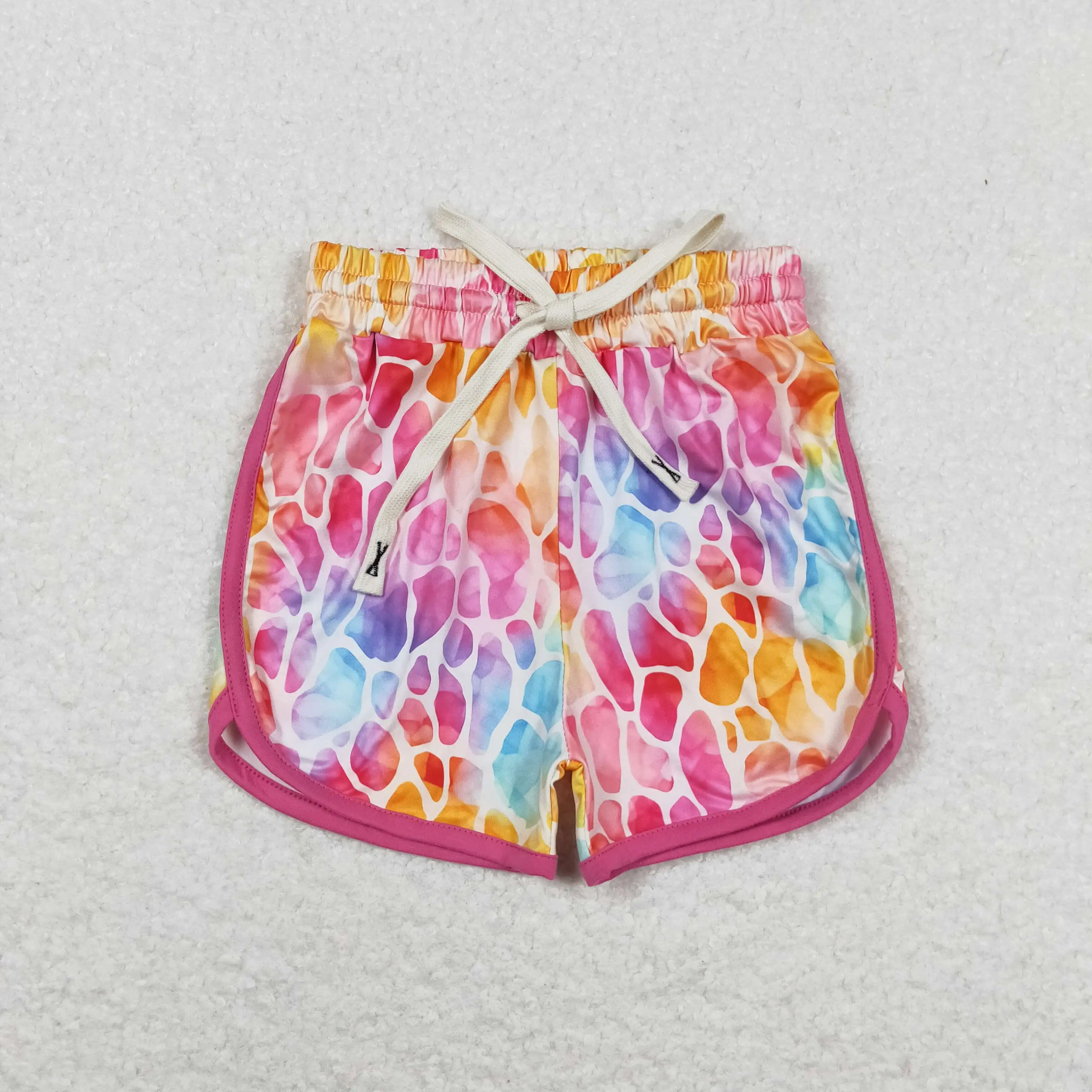 

z1125-02 SS0229 Summer RTS Wholesale kids clothes girls summer Colorful shorts Summer New Arrival Boutique baby girls clothes