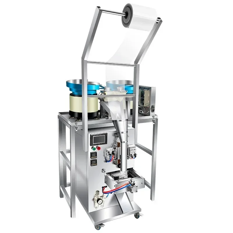 Automatic Counting and Packaging System for Candies, Decorations, Screws, Nuts, and Electronic Building Blocks