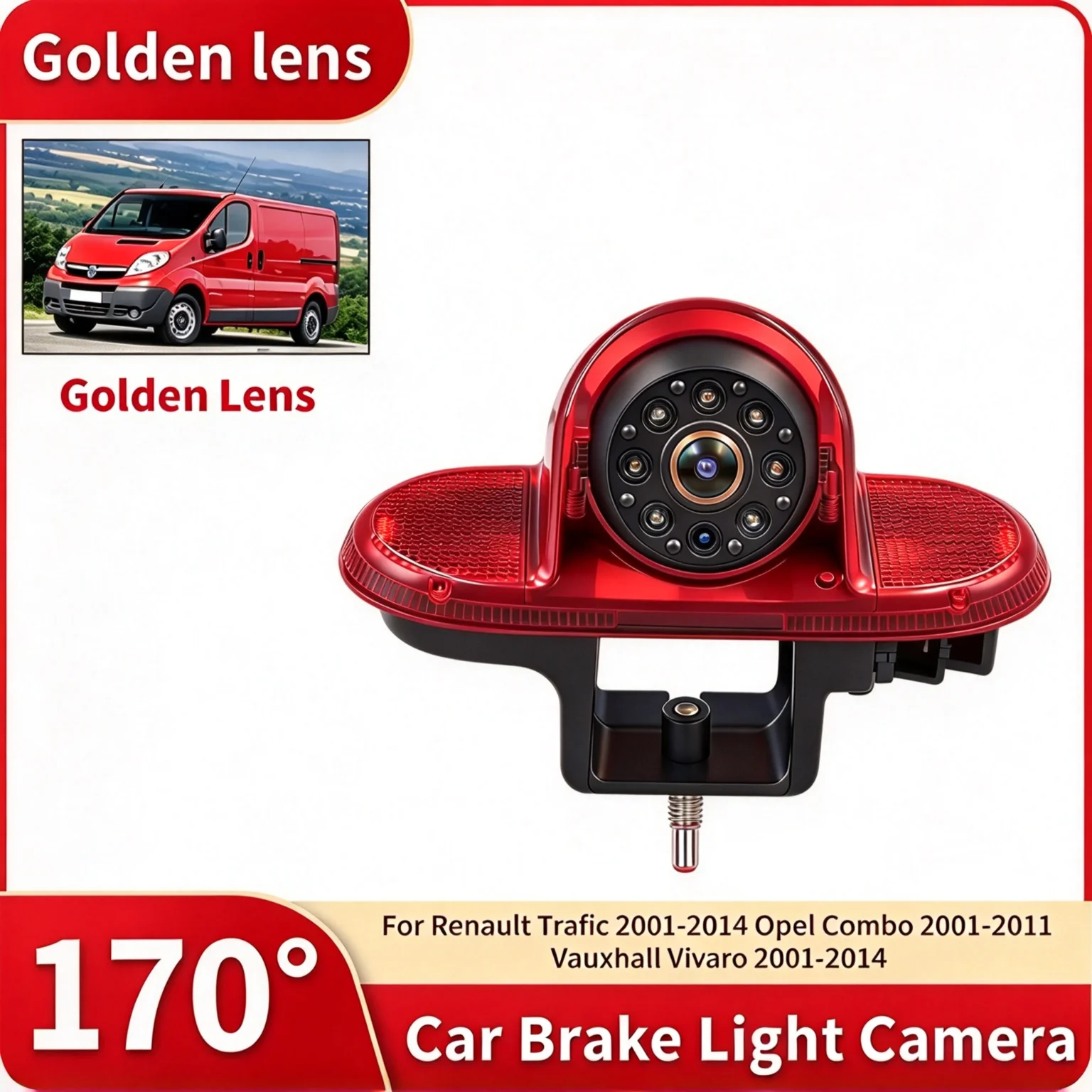 AHD 1080P Camera Car Accessories Reverse Rear View for Renault Trafic 2001-2014 Opel Combo 2001-2011 Vauxhall
