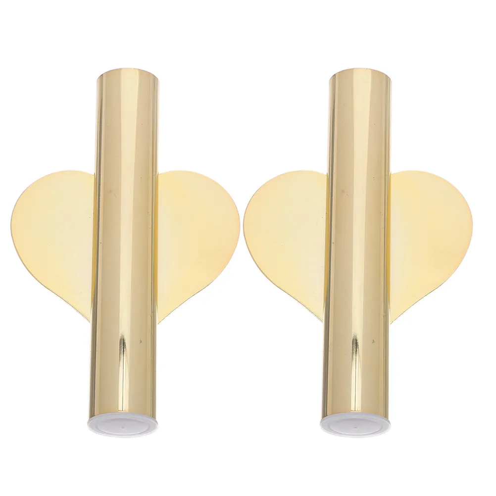 

2Pcs Wall Mount Flower Vase Minimalist Iron Tube Planter Space Saving Adhesive Floral Holder Kitchen Bathroom Wedding Decor