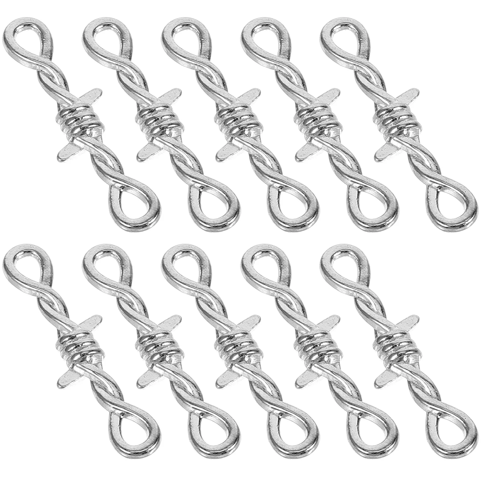 

10 Pcs Alloy Jewelry Accessories Clasp for Necklace Clasps Connectors Bracelet Making Jewellery Bracelets
