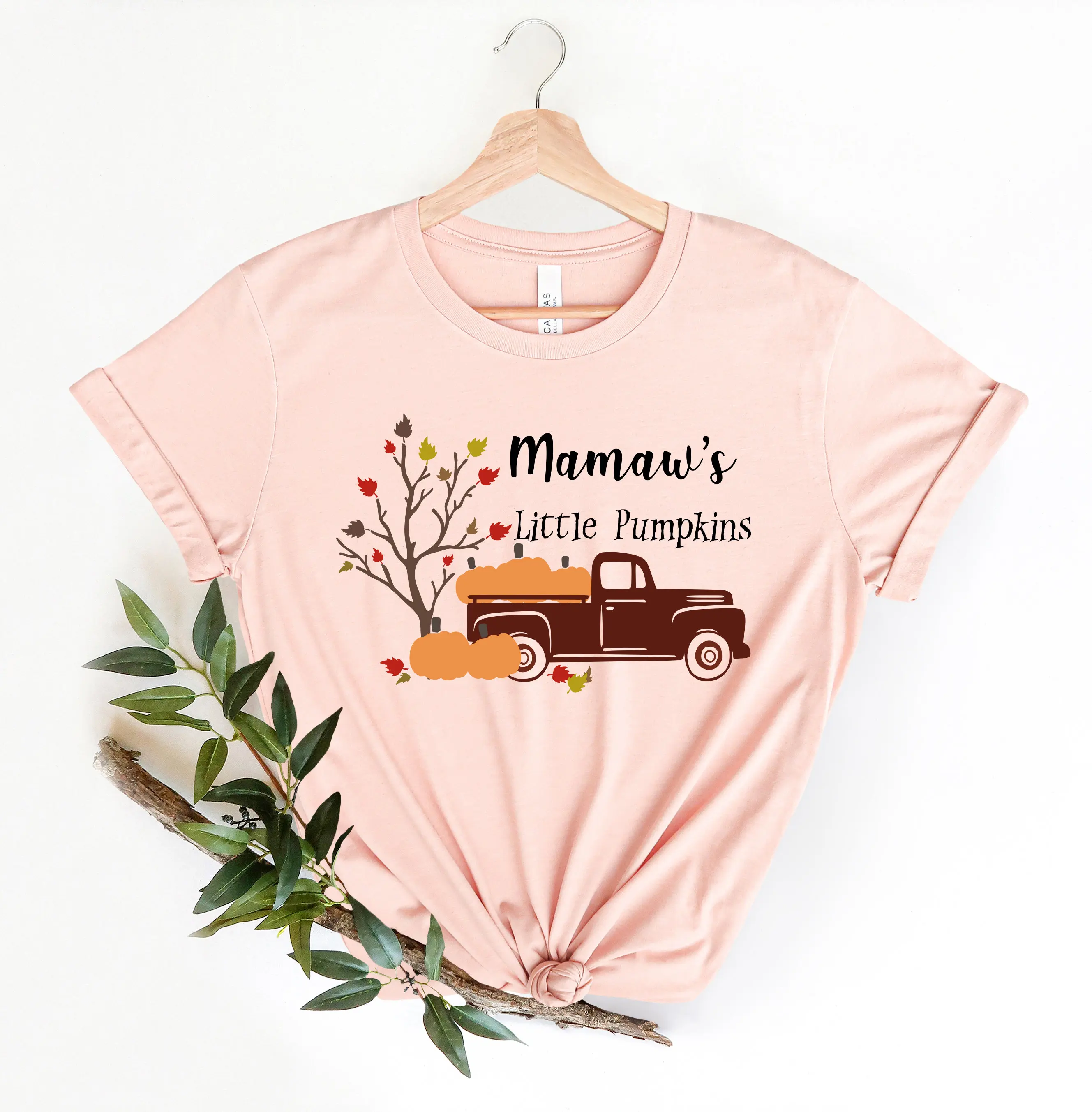 

Mamaws Little Pumpkins T Shirt Thanksgiving Fall Pumpkin Autumn Happy Yall