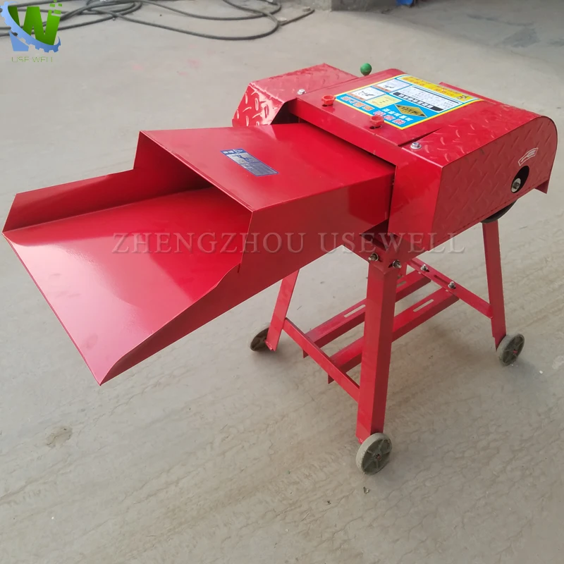 Animal feed mini chaff cutter and grinder electric machine alfalfa chopper chaff cutter Australia agricultural and fodder chaff