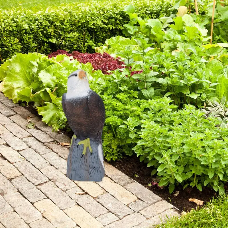 Fake Realistic Bird Scarer Plastic Eagle Falcon Decoy Scarecrow for Garden Yard Bird Outdoor Control Fake Owl Dropshipping 2023