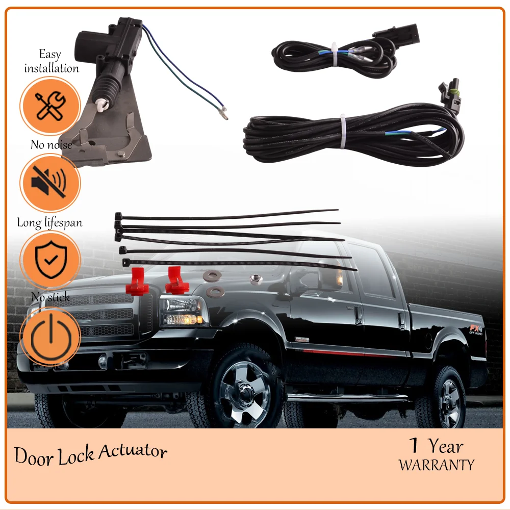 Rear Tailgate Trunk Lock Assembly, Corresponds to 1997-2015 Ford F-150 F-250 F-350 Heritage Explorer Sport Trac, oem PL8250