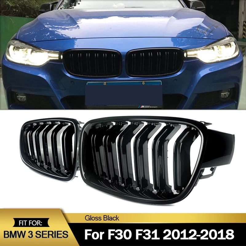 

Magickit Grille Racing For BMW 3 series F30 F31 F35 320i 325i 328i 2011 2012 2013-2018 Double Slat Kidney Grills Car Accessories