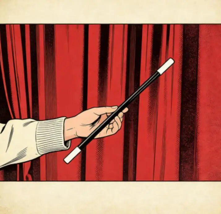 

Small Size Broken and Restored Wand Collapses Wand to Straight Magic Tricks For Magician Stage Accessories Gimmick Props Fun