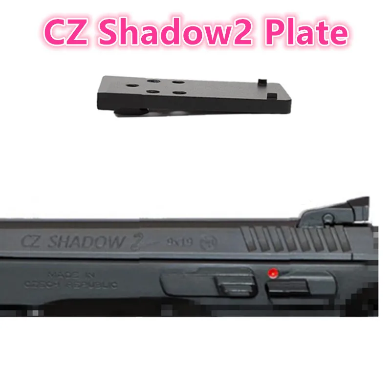 Metal Aluminum Mount Plate for CZ Shadow2 Adapter Optic Red Dot Scope Sight fit Docter Frenzy ADE Burris Carry Dovetail Base New