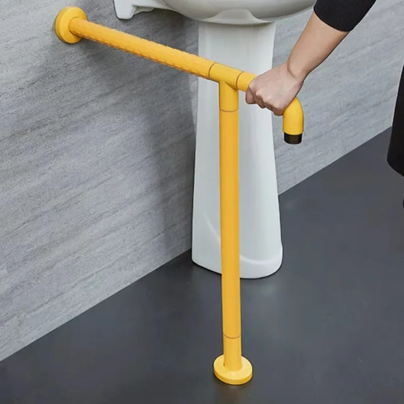 

ABS Plastic Handicap Safety Grab Bar for Elderly & Disabled Wall & Floor Mounted for Bathroom Toilets & Washrooms