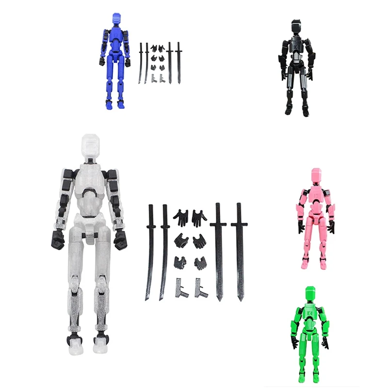 HOT-Fun 13 Action Figure 3D Printed Multi-Jointed Movable T13 Action Figure,Unique 13 Action Figure Decorative Dummy