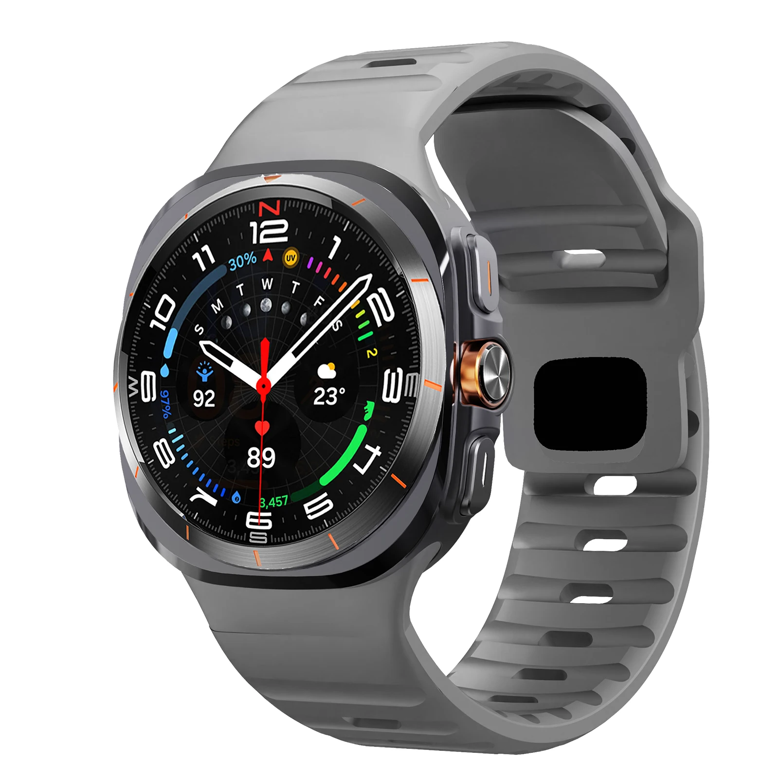 

For Samsung Galaxy Watch 7 Ultra Strap 47mm Accessories correa Sport Silicone Bracelet For Samsung Galaxy Watch ultra band 47 mm
