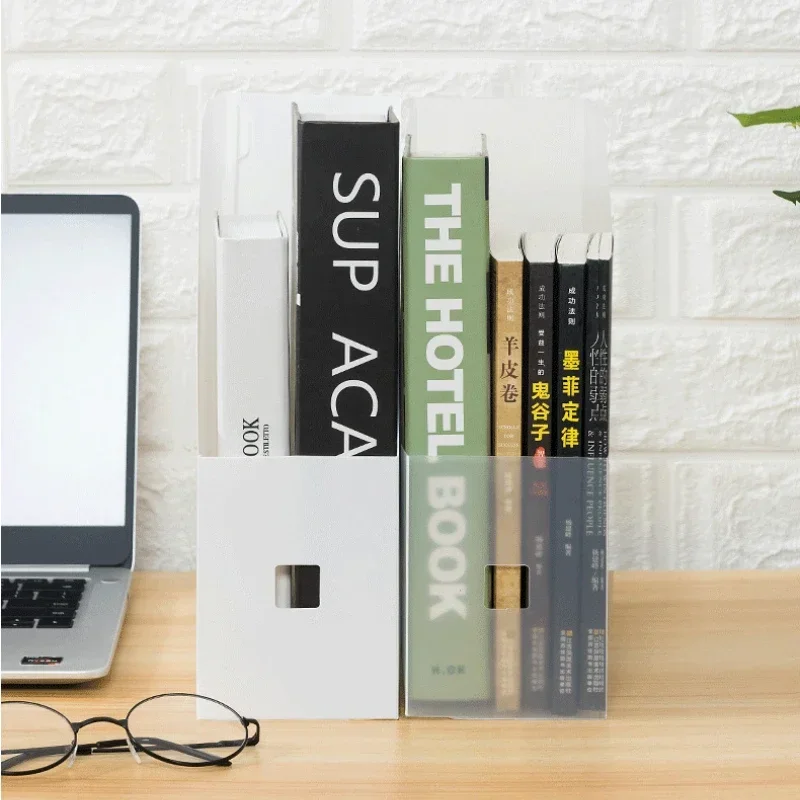 Простая стильная папка для файлов, держатель для книг, журналов, настольный органайзер для документов, бумаги, вертикальный органайзер для хранения, подставка, прозрачная книжная полка, стойка