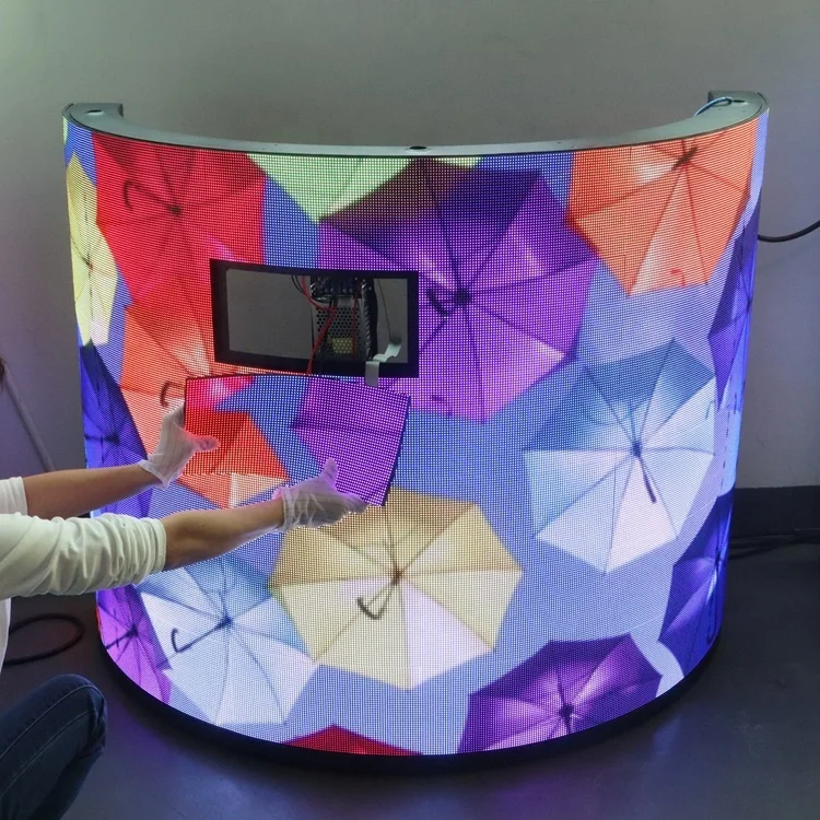 Outdoor Flexible LED Screen Advertising Modular Led Digital Displays Flexible Led Film Screen Display Outdoor Waterproof Panels