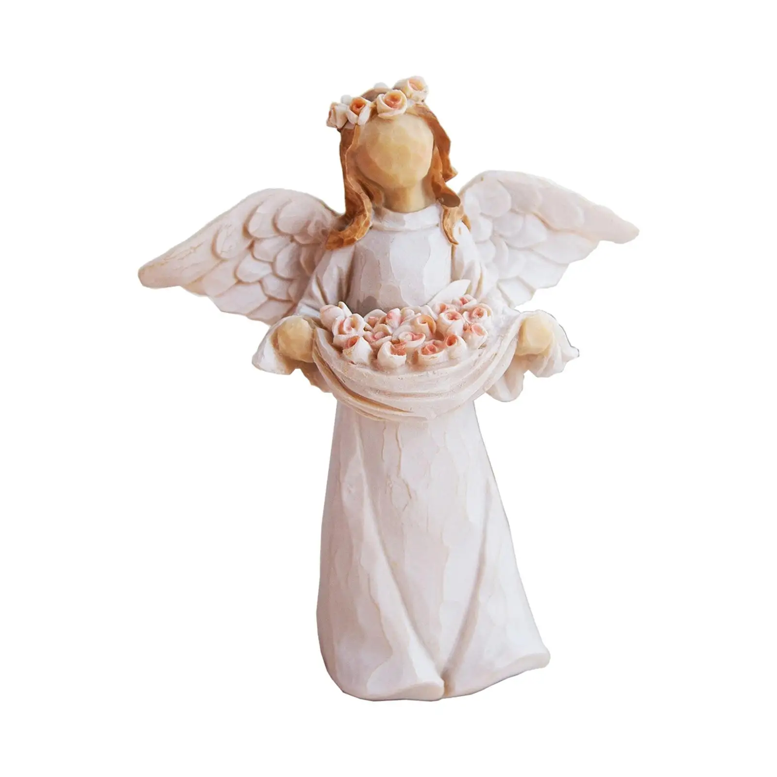 Collectible Sculpture Wing Cherub Figurine Centerpiece Birthday Gift Angel with