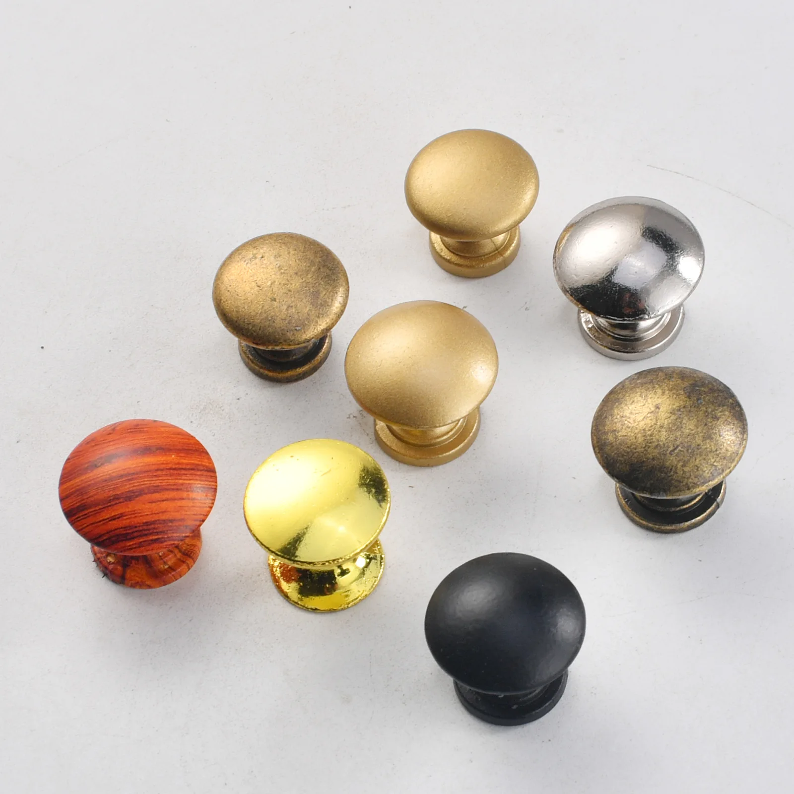 Cross-border European bronze cabinet drawer ring single hole pull ring handle cabinet door wooden box handle manufacturer