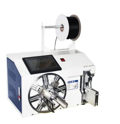 Automatic Wire Coiling Cable Binding Winding Machine Auto Twist Tie For Cable Manufacturing Equipment Power CORD USB DATA CABLE