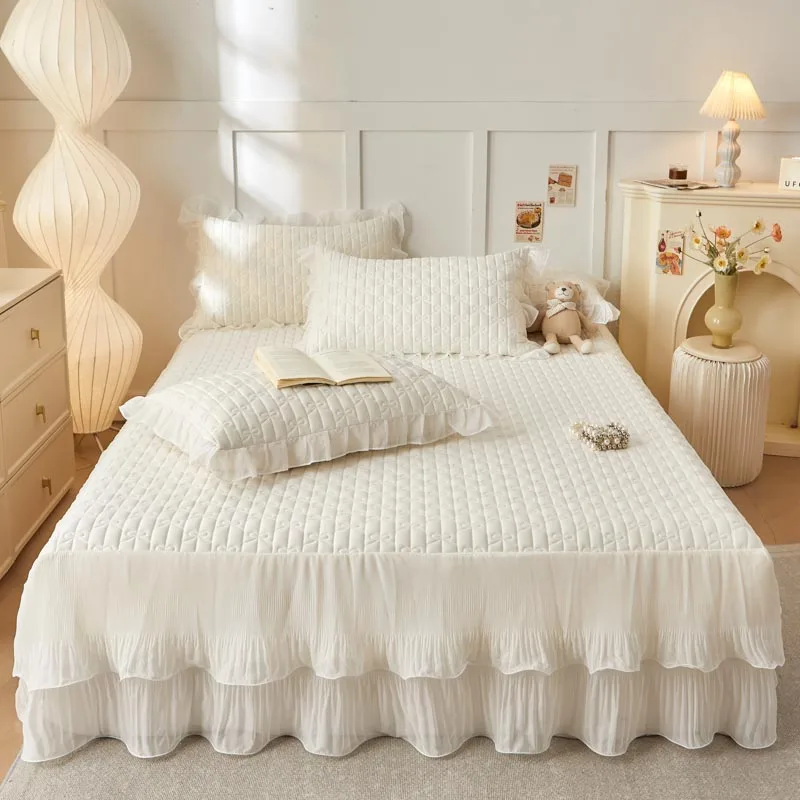 Summer Bedroom Nap Air Conditioner Quilted Bedspread Simple Ice Silk Quilt cover European Style Ice Silk Summer Cool Quilts