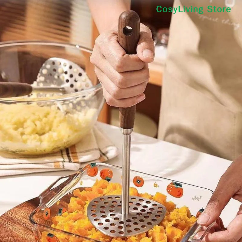 1Pcs Stainless Steel Mashed Potato Press Purple Sweet Press Baby Food Maker Household Press Tool