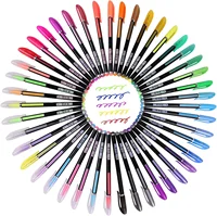60Pcs Gel Pen Set - Glitter, Metallic, Neon & Pastel Water-Based Pens for Writing, Drawing & Journaling Art Supplies 5