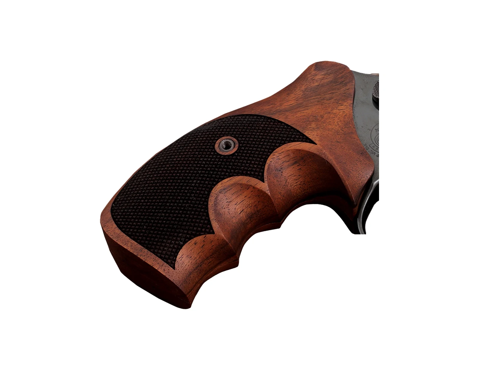 KSD Brand Smith Wesson K/L/X - Frame Round Butt Compatible Walnut Grips Diamond