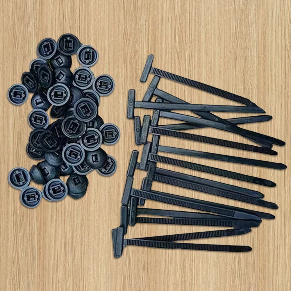 200 pçs náilon parafuso buraco cabo laços multiuso resistente ajustável auto-travamento cabo laços organizador cintas diy fixação loop